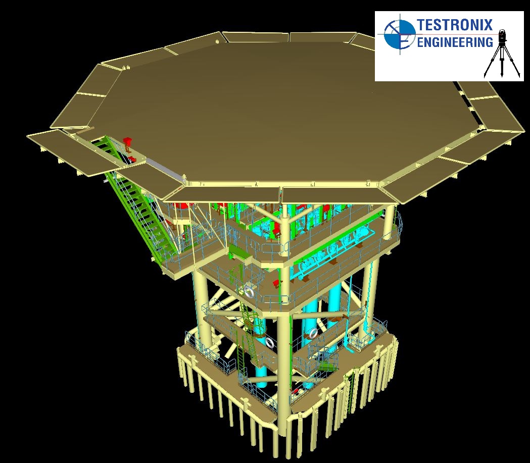 PRECISION FOR OFFSHORE PLATFORMS WITH 3D LASER SCANNING